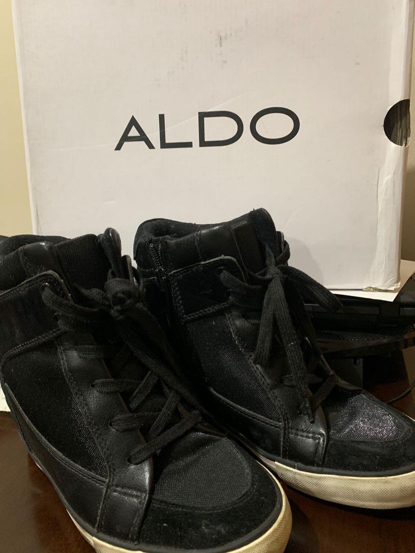 ALDO - high cut rubber shoes with heels 
