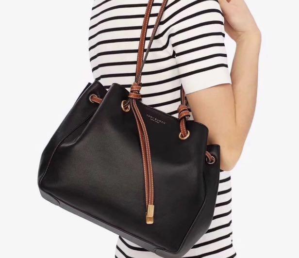 tory burch caroline leather tote