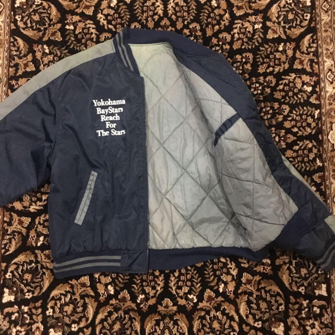 Baseball Jacket (Category: Hoodies) located in Klang. Submitted by tobi.thrift (Listing ID 239653141, Image 3). Description: Pit to pit : 22 inches Sleeve : 26 inches Length : 27 inches.