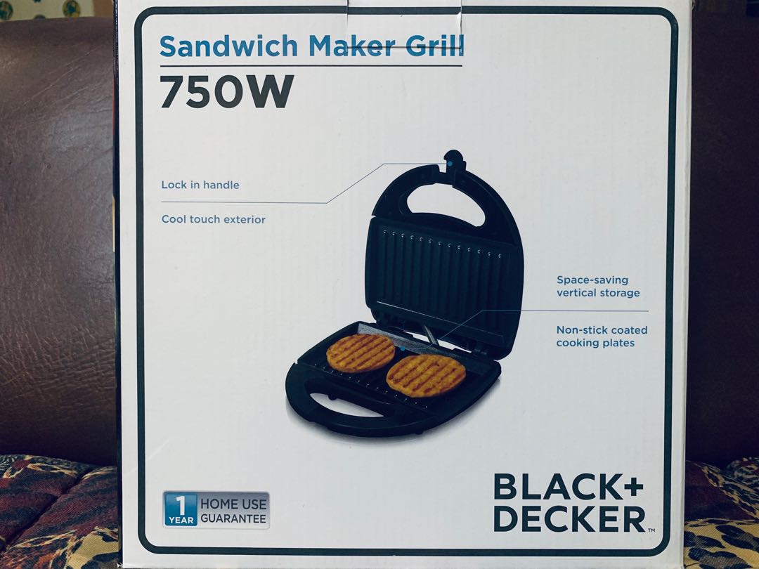 Black & Decker 220 volts Sandwich Maker with Grill and Waffle Maker  TS2090-B5 750 Watts 3