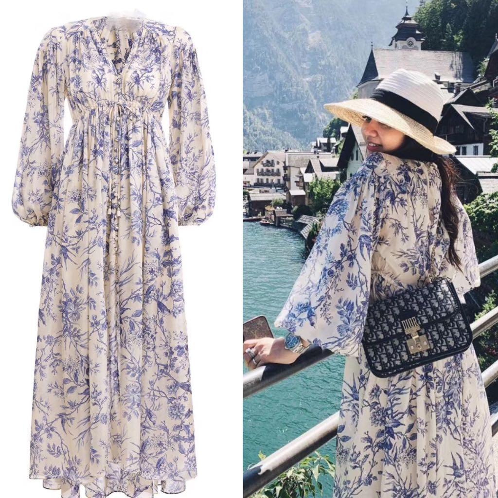 BNWT Authentic ZIMMERMANN Verity Gathered Yoke Dress