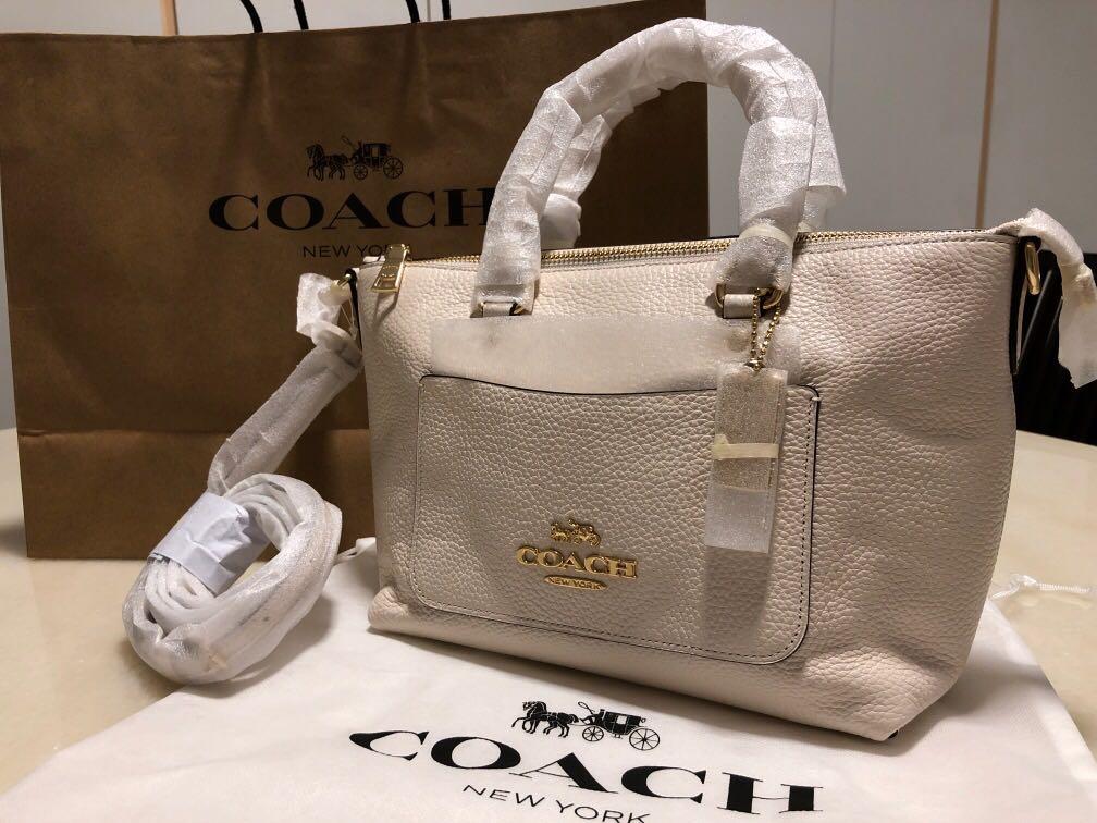 Coach pebble leather emma satchel shop