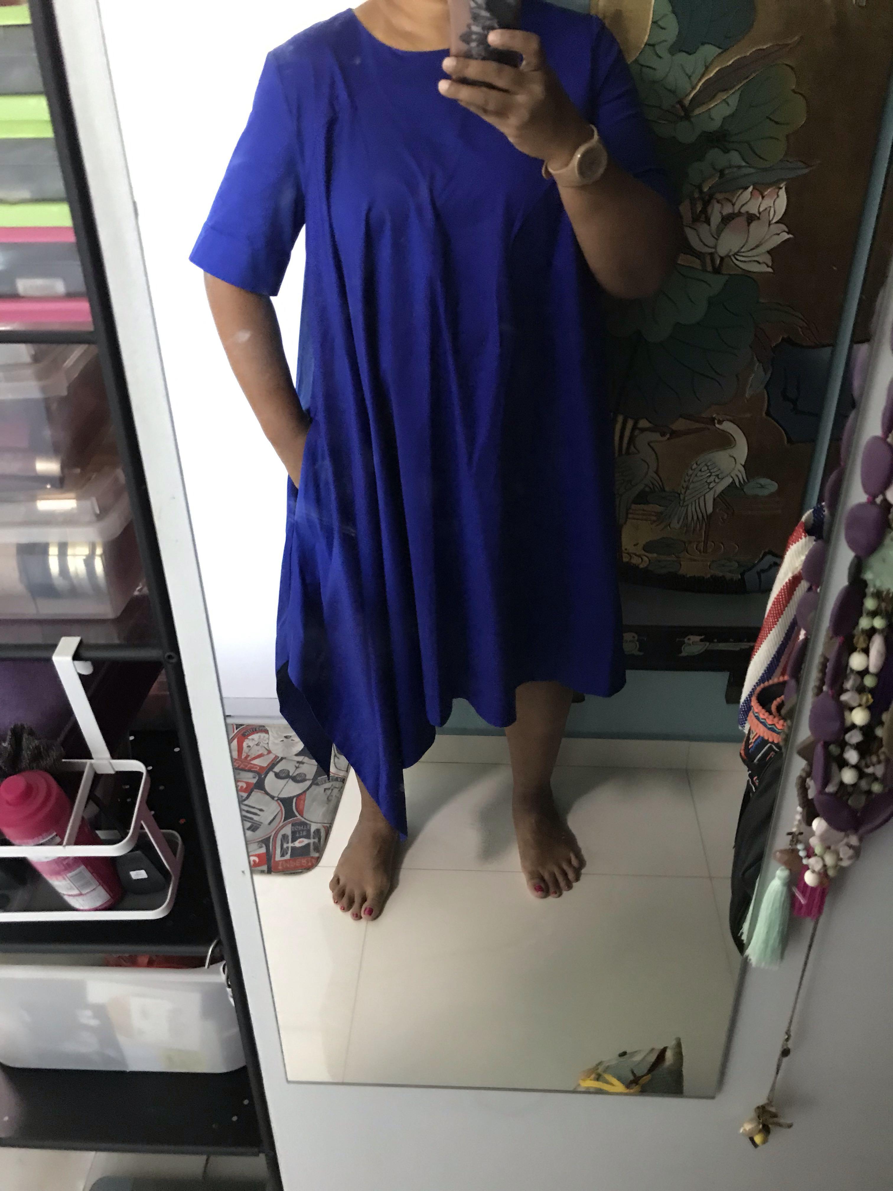 cos cobalt blue dress