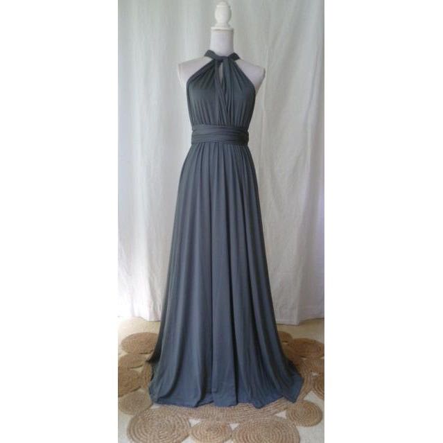 dark gray infinity dress