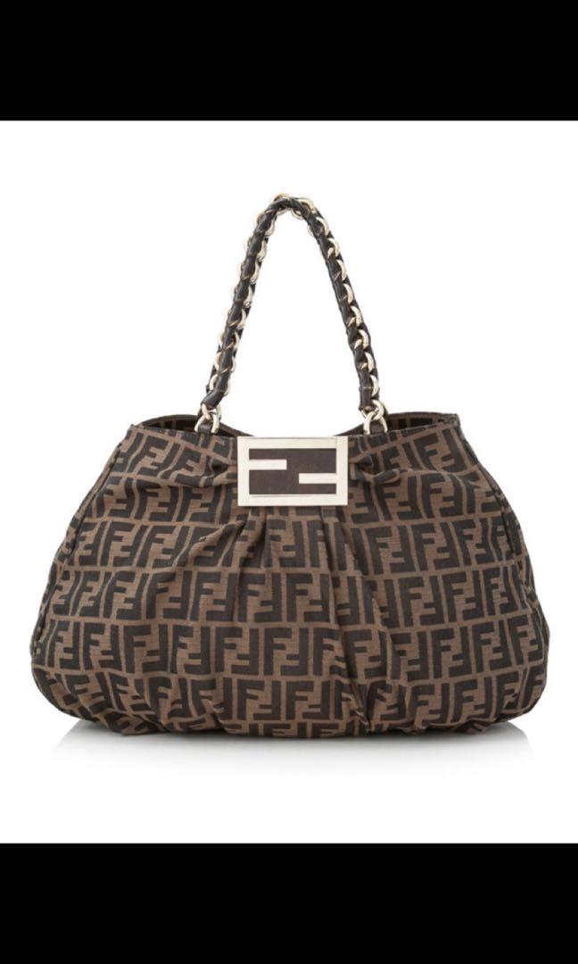 Authentic Fendi Mia Zucca Tote Luxury Bags Wallets on Carousell