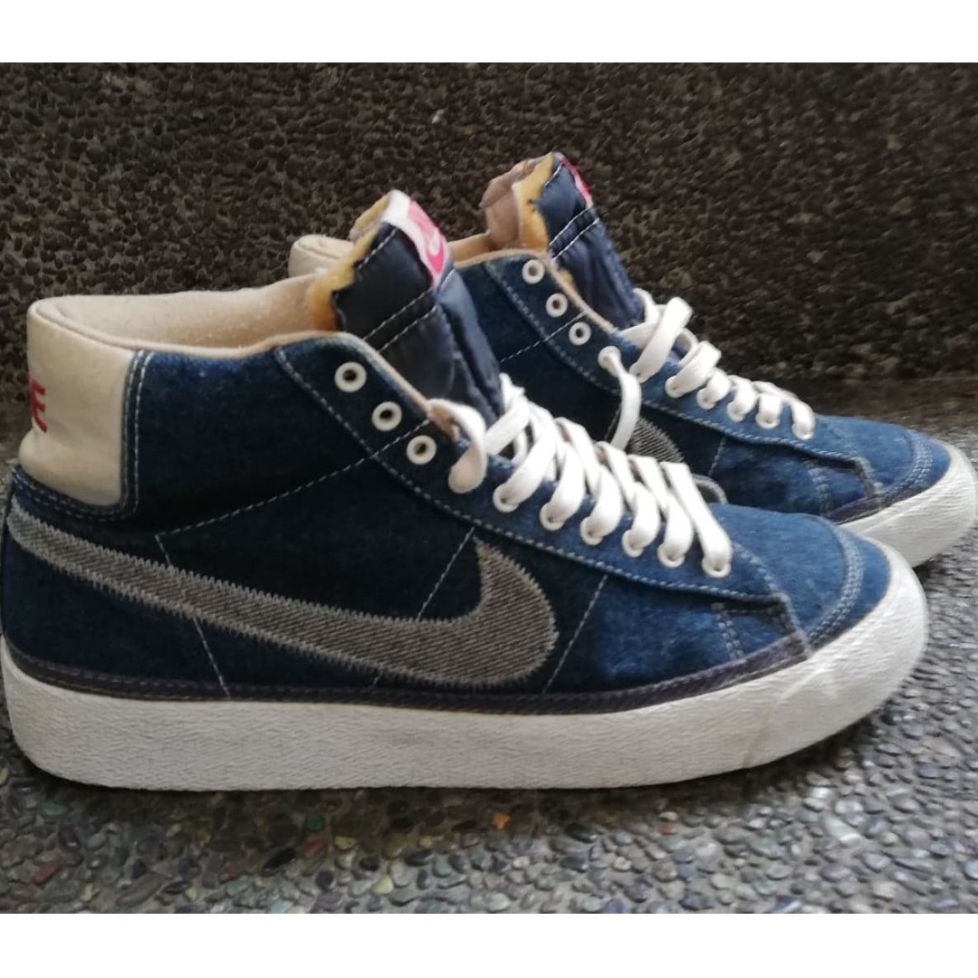 denim blazers nike