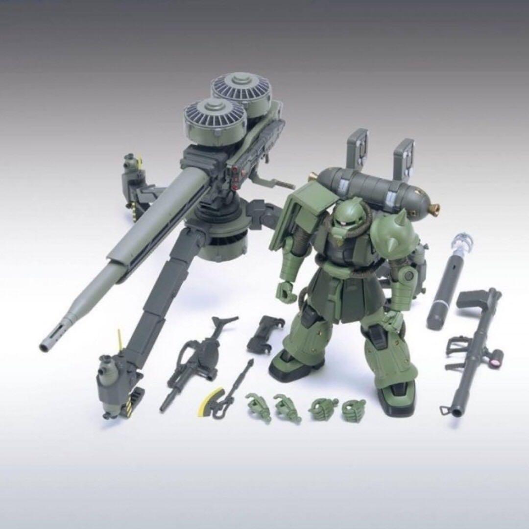 Hg Zaku 2 Big Gun Set Gundam Thunderbolt December Sky Toys Games Bricks Figurines On Carousell