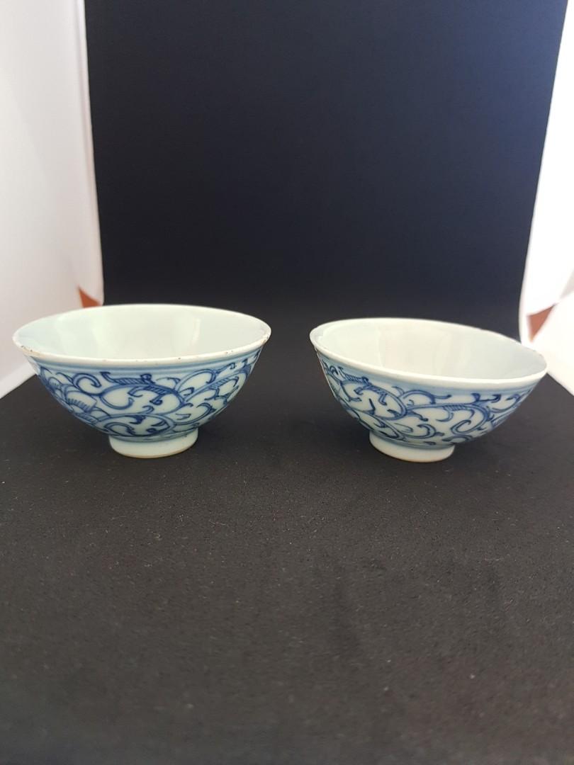 HM9 peranakan batik tea cups, Furniture & Home Living, Kitchenware