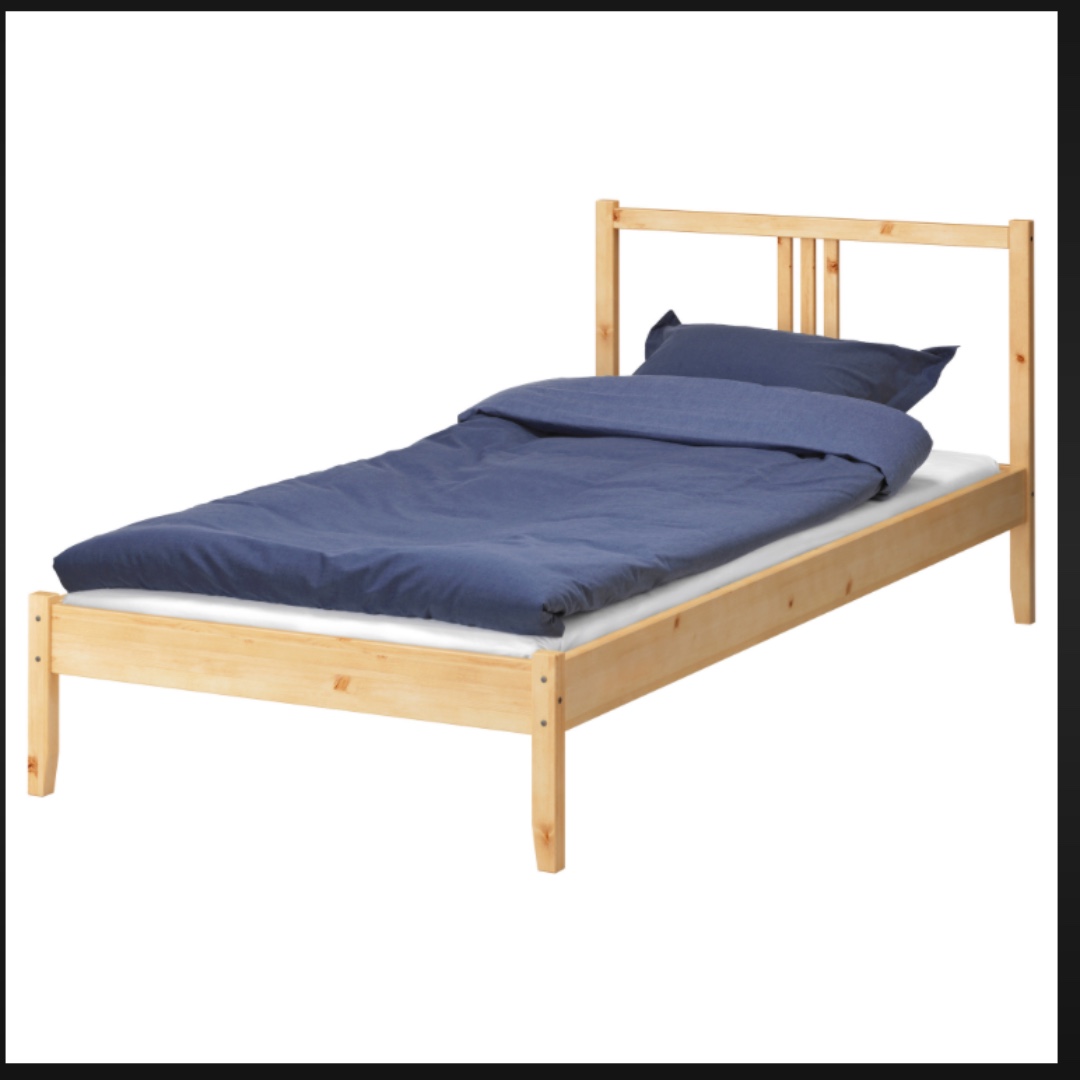 Ikea single bed frame, 傢俬＆家居, 傢俬, 床架及床褥 Carousell