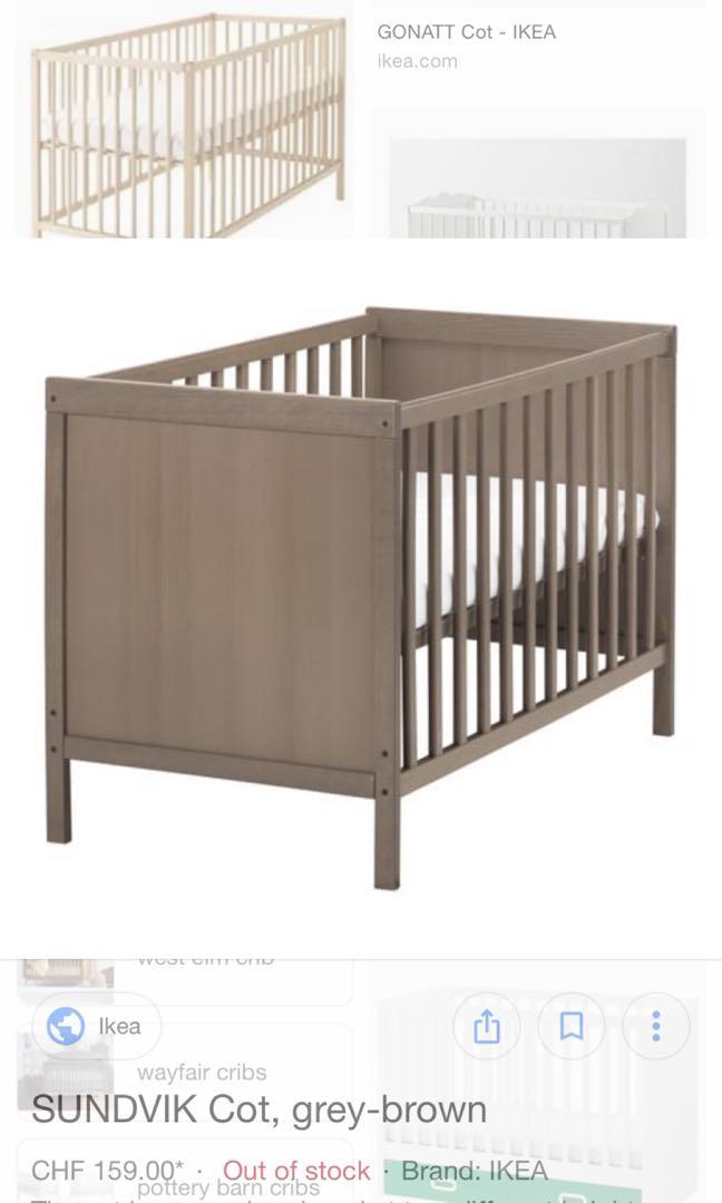 Ikea baby cot sundvik clearance