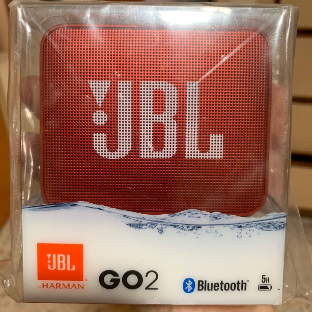 JBL Go 2 Portable Speaker in Red Audio Soundbars Speakers