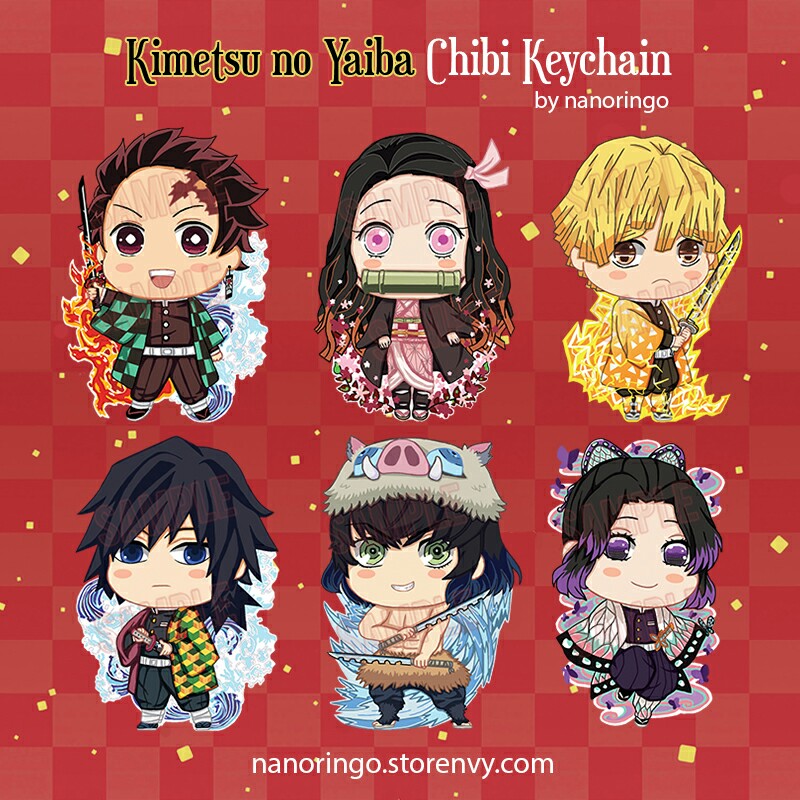Kimetsu No Yaiba Keychain Charm Entertainment J Pop On Carousell