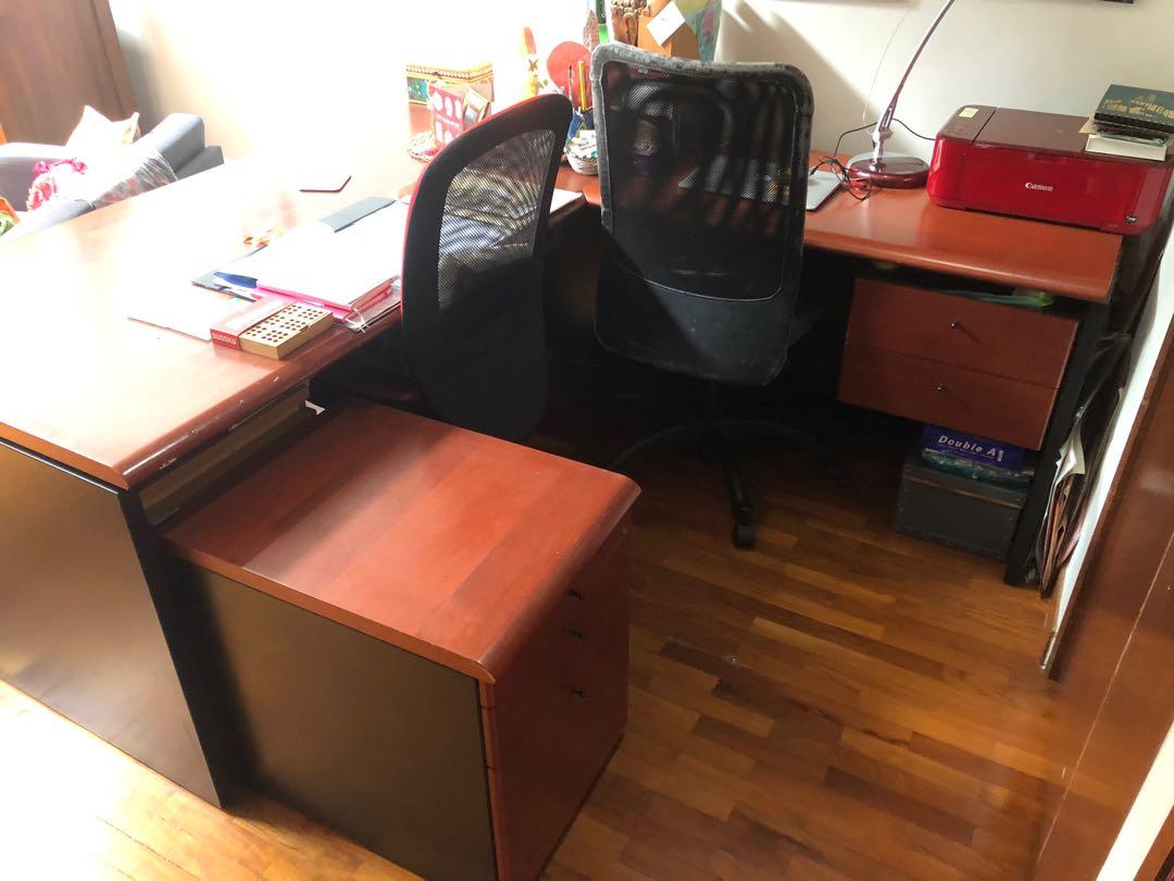 L Shaped Desk Furniture Others On Carousell