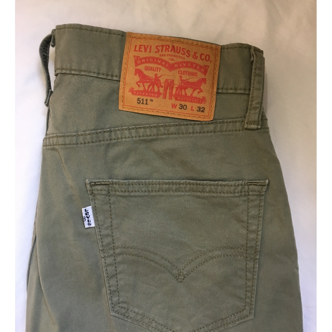 levi's green jeans 511