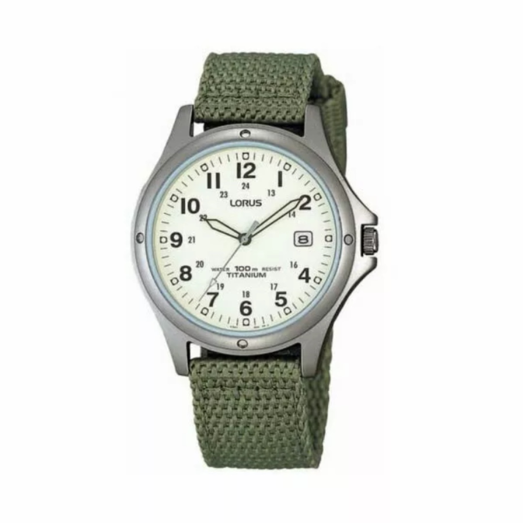 Lorus by seiko titanium military watch, Luxury, Watches on Carousell