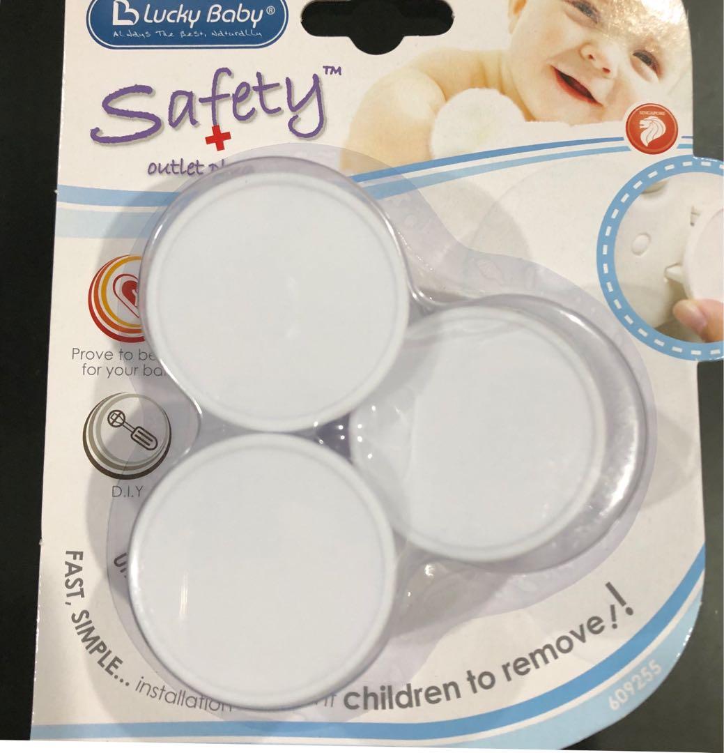 Lucky Baby Safety Outlet Plug Babies Kids Cots Cribs On