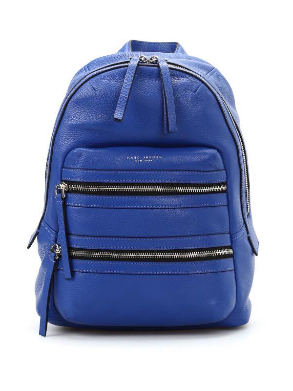 Marc Jacobs Biker Leather Backpack Cobalt Blue