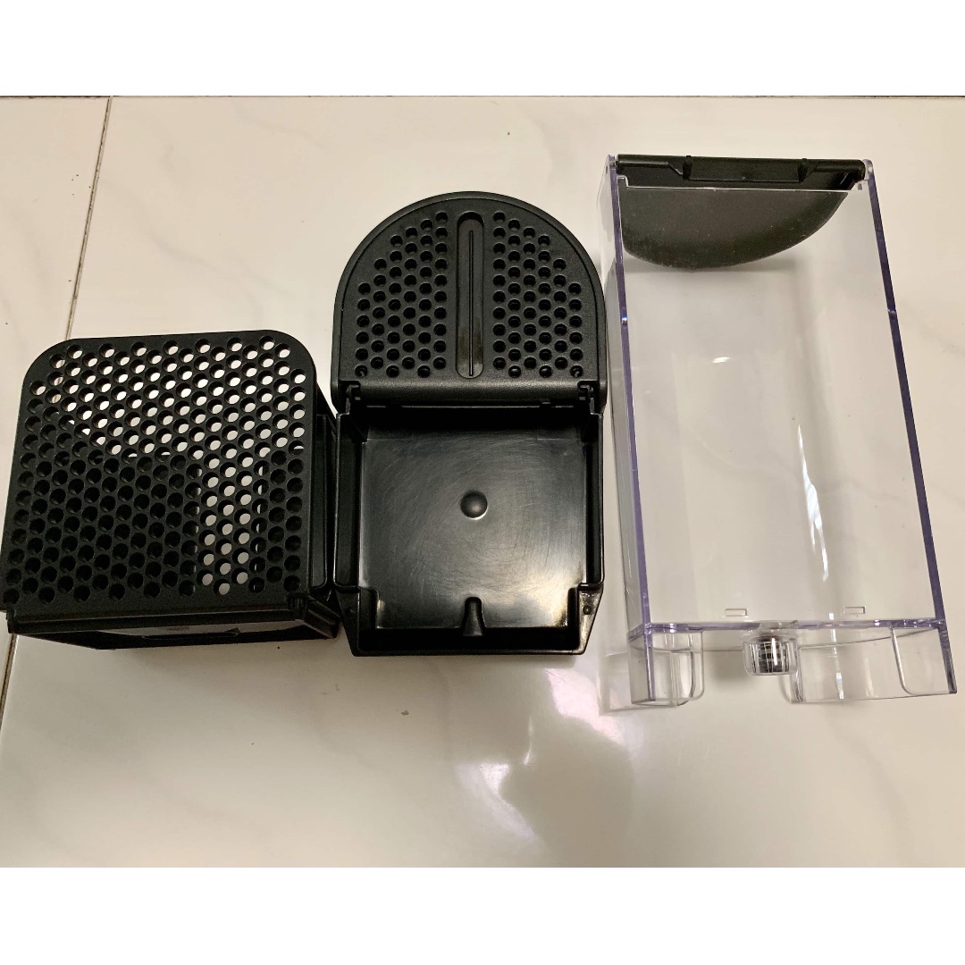 Nespresso Inissia Water Tank, Drip Tray and capsule container - Used Spare TV & Home Appliances, Kitchen Appliances, Coffee Machines & Makers on Carousell