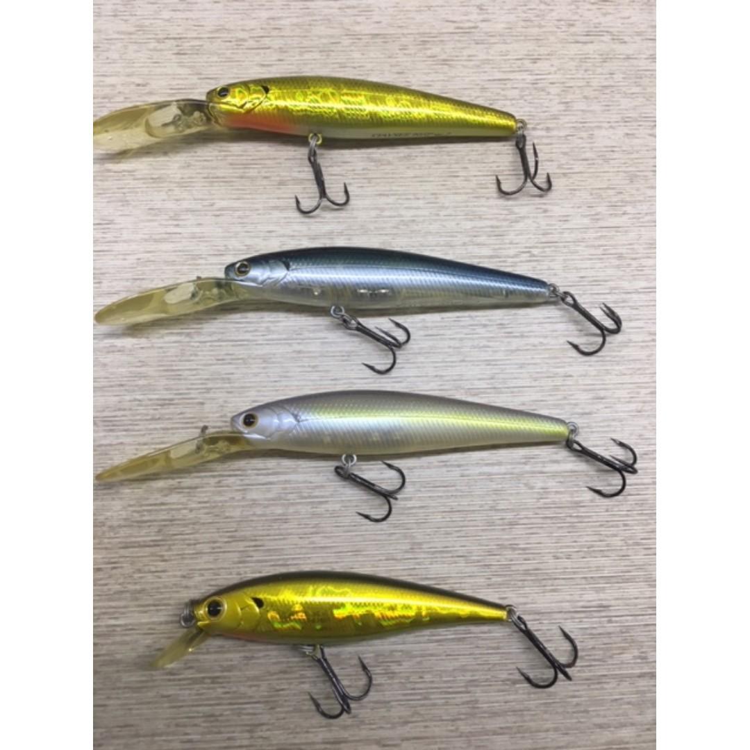 NEW! Lucky Craft Fishing Lures, Pointer 100SP/78SP and Staysee 90SPV2,  Sports Equipment, Fishing on Carousell