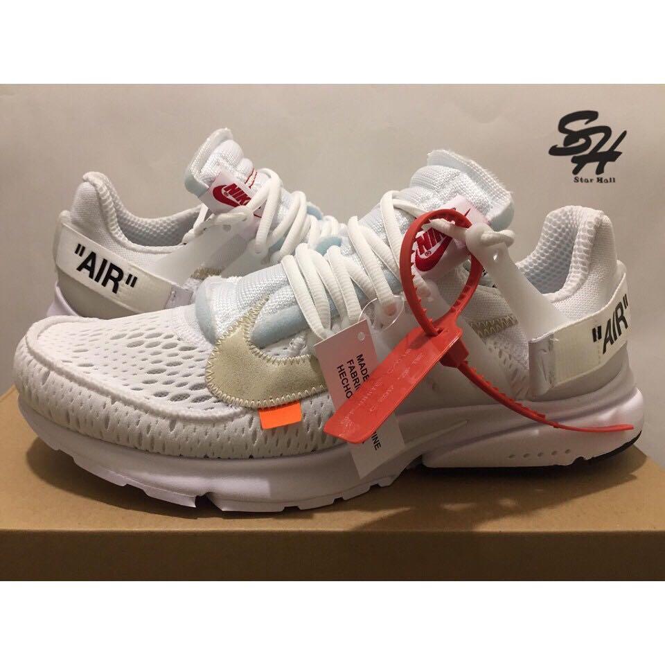 OFF WHITE x NIKE AIR PRESTO 聯名 全白 魚骨 AA3830-100