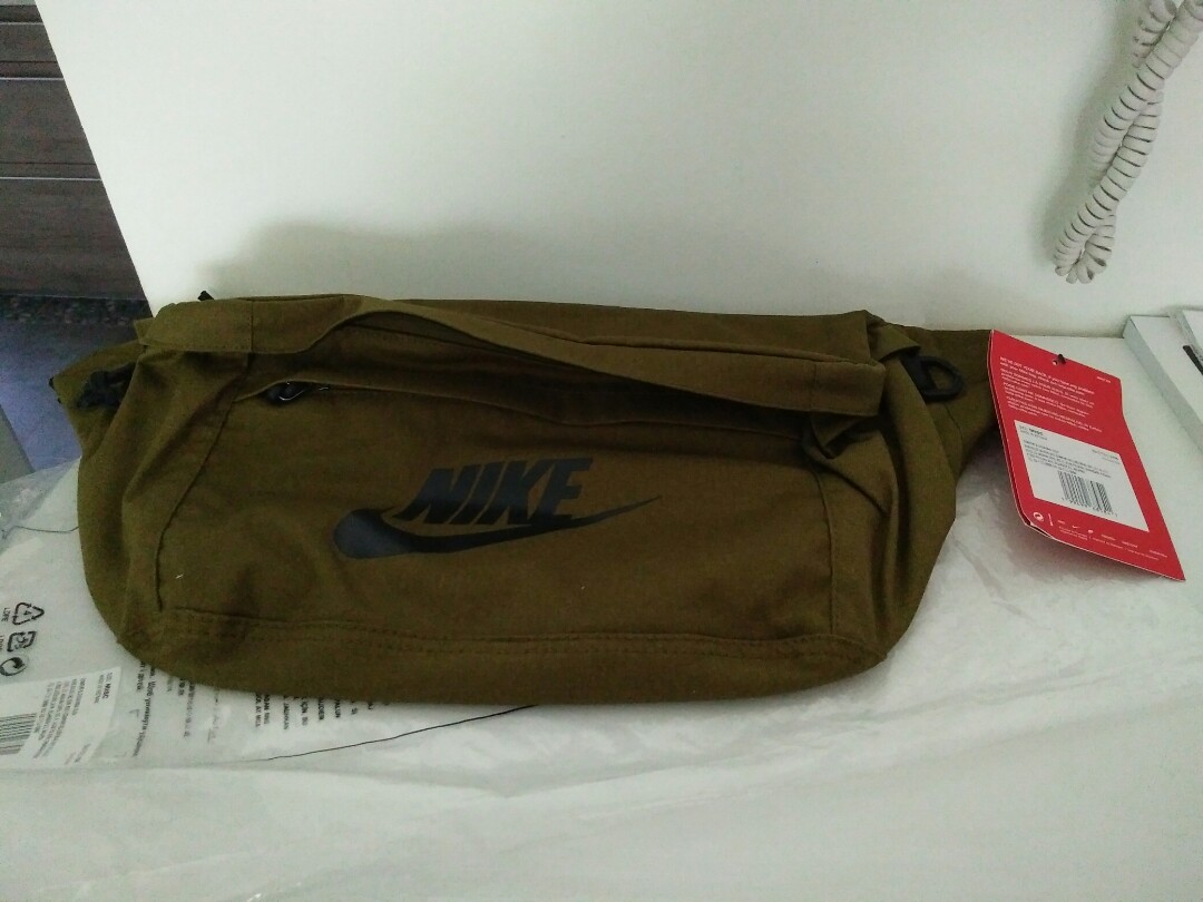 Nike Tech Hip Pack Unisex Bag Dark Green Men s Fashion Bags