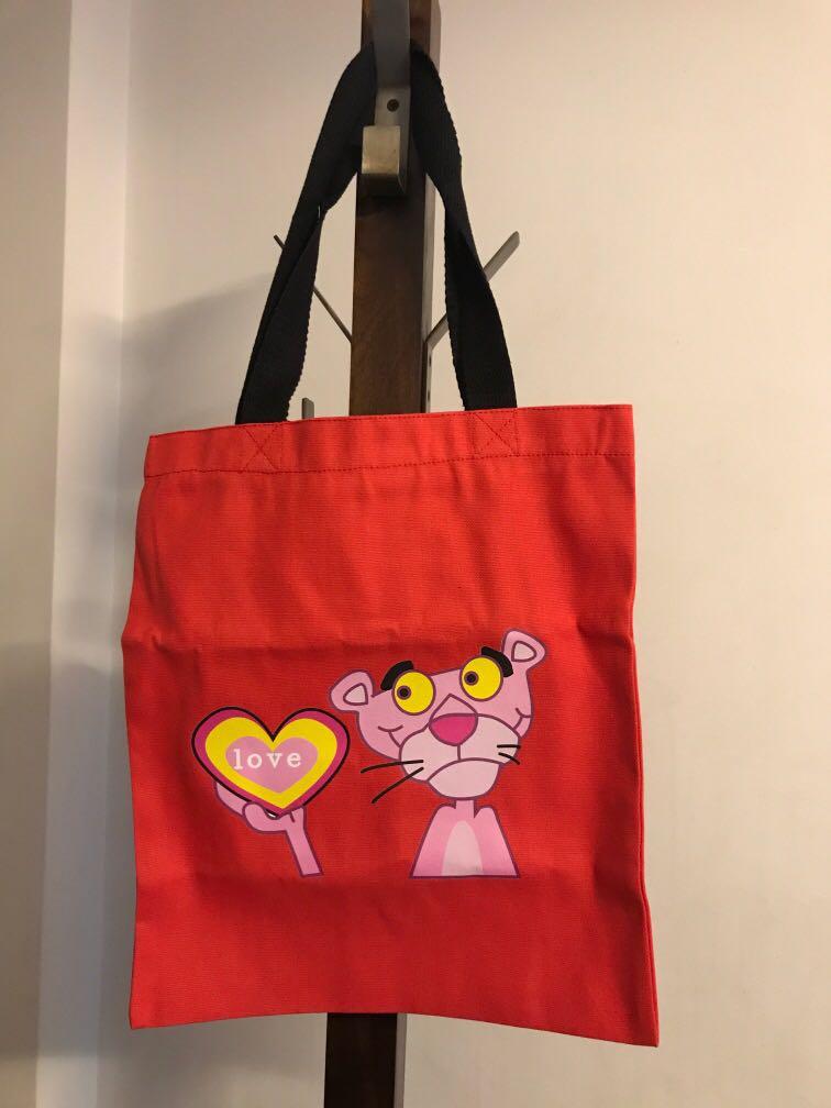 pink panther tote bag
