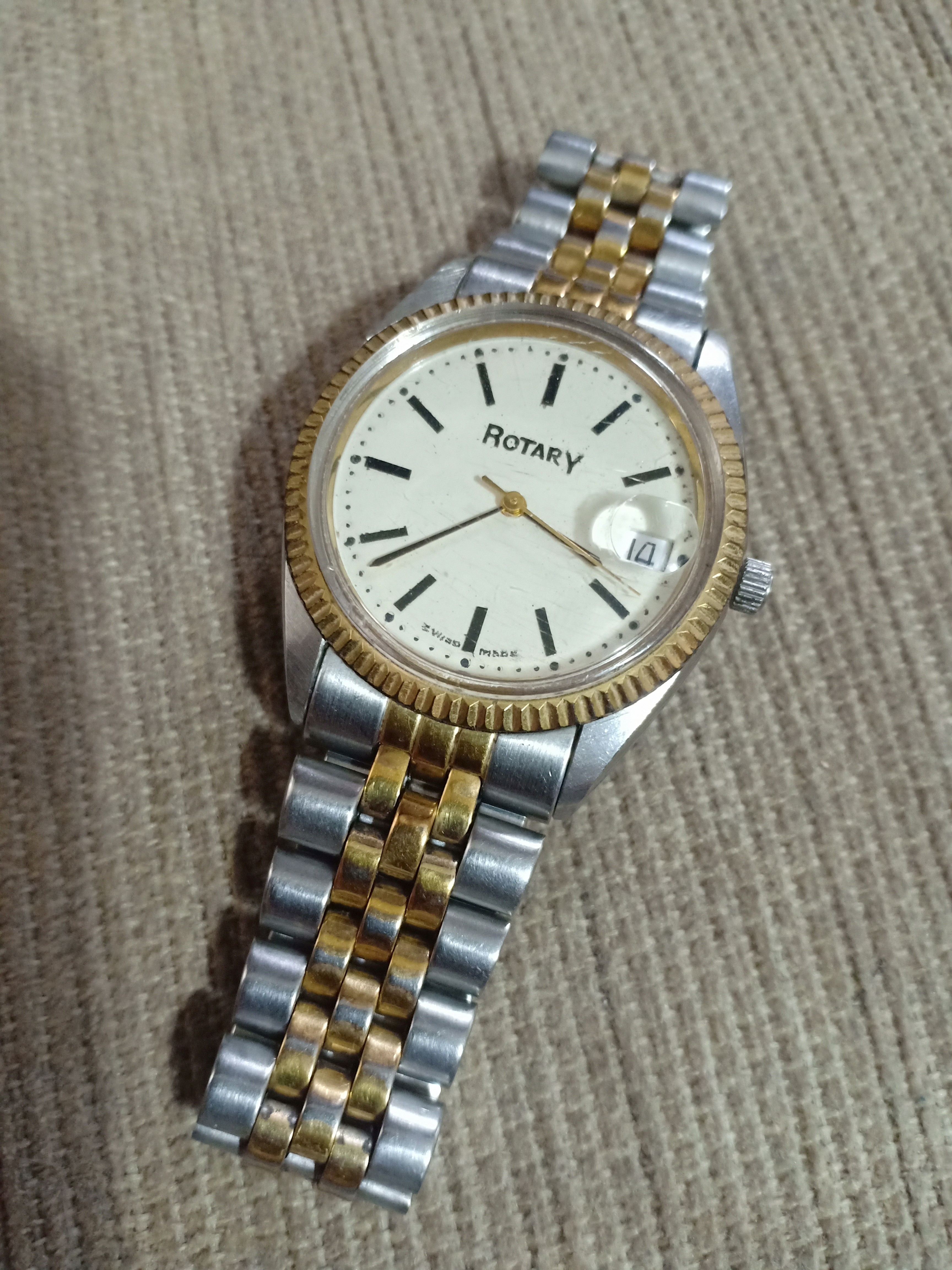 Rotary datejust quartz swiss made Barang Mewah Jam Tangan di