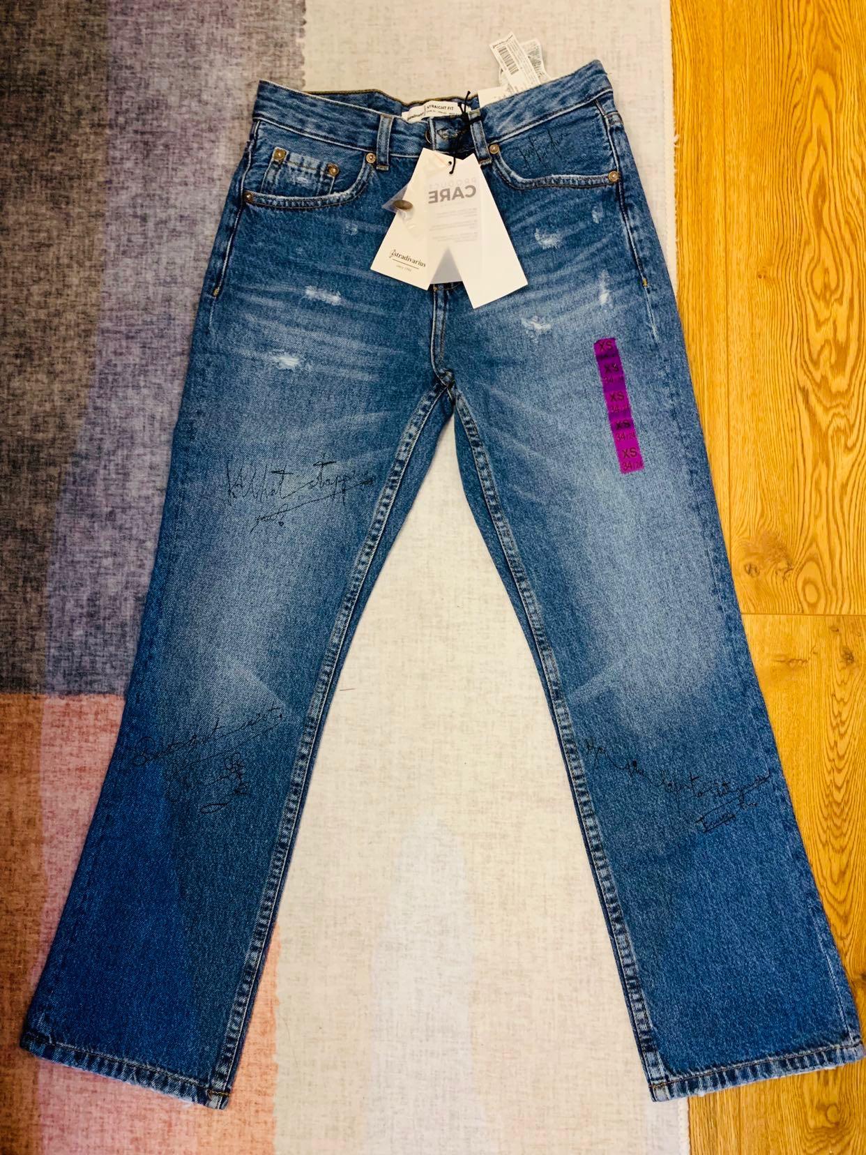 stradivarius long straight fit jeans