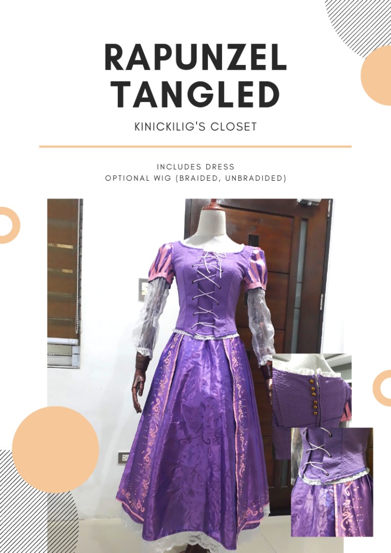 Tangled Rapunzel Costume Adult For Rent Women S Fashion Clothes Dresses Skirts On Carousell