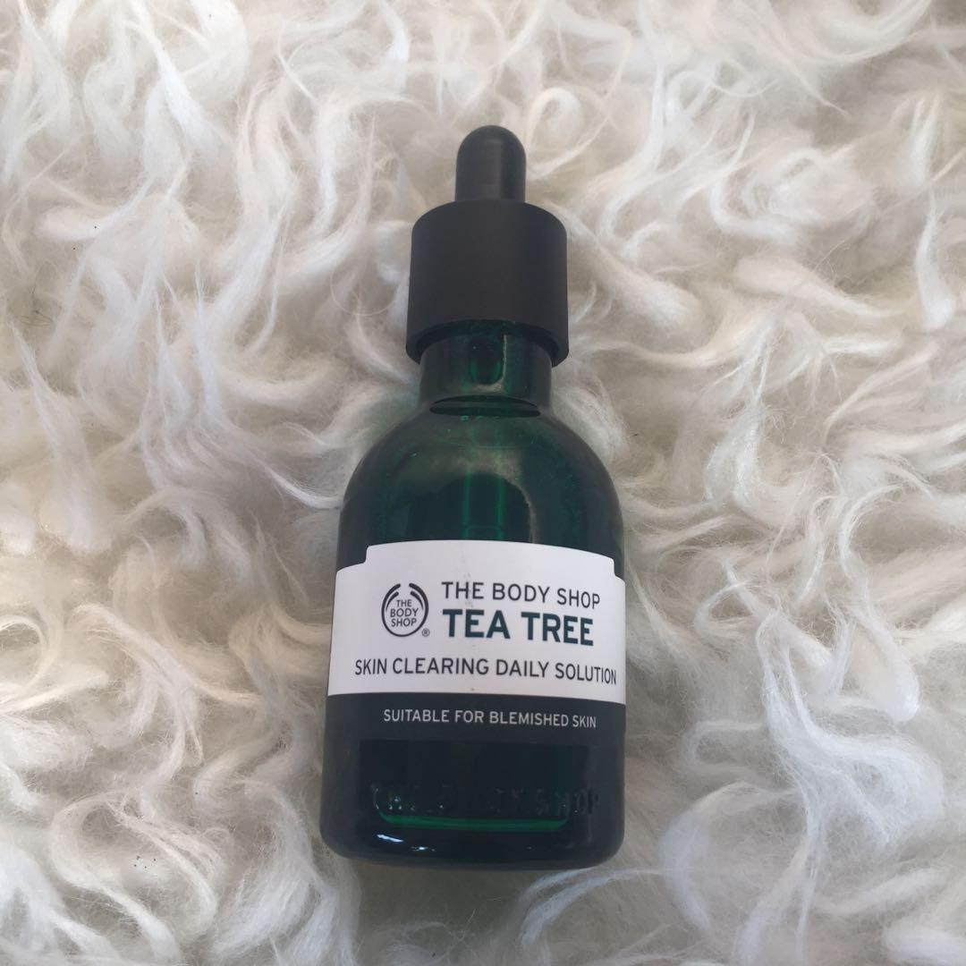 The Body Shop Tea Tree Skin Clearing Daily Solution (Serum), Kesehatan & Kecantikan, Kulit