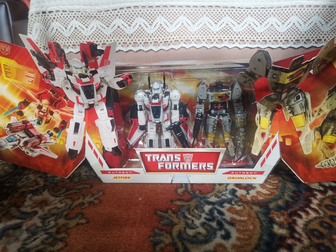 Hasbro Transformers Classics R.I.D Autobot Jetfire Vs Grimlock Figure Boxset