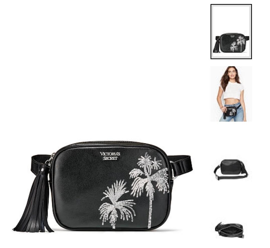 Victoria S Secret Sequin Palms Belt Bag Women S Fashion Bags