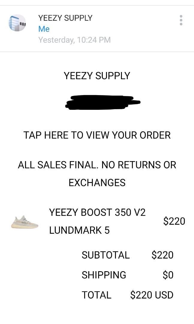 Yeezy supply email cheap