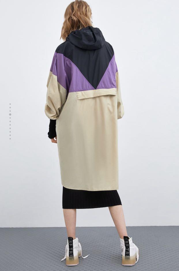 zara colour block jacket