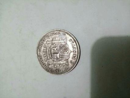spanish silver coins 1870