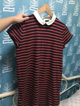 F21 dress in stripes