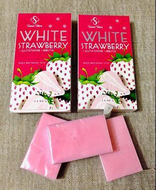 Strawberry white soap
