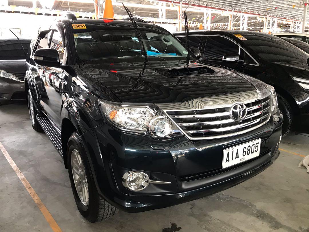 2015 Toyota Fortuner V A T Vnt Diesel Black Series Pure Black