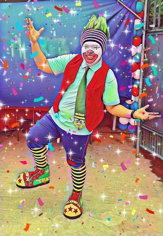 Clown Mascot Photobooth Painter