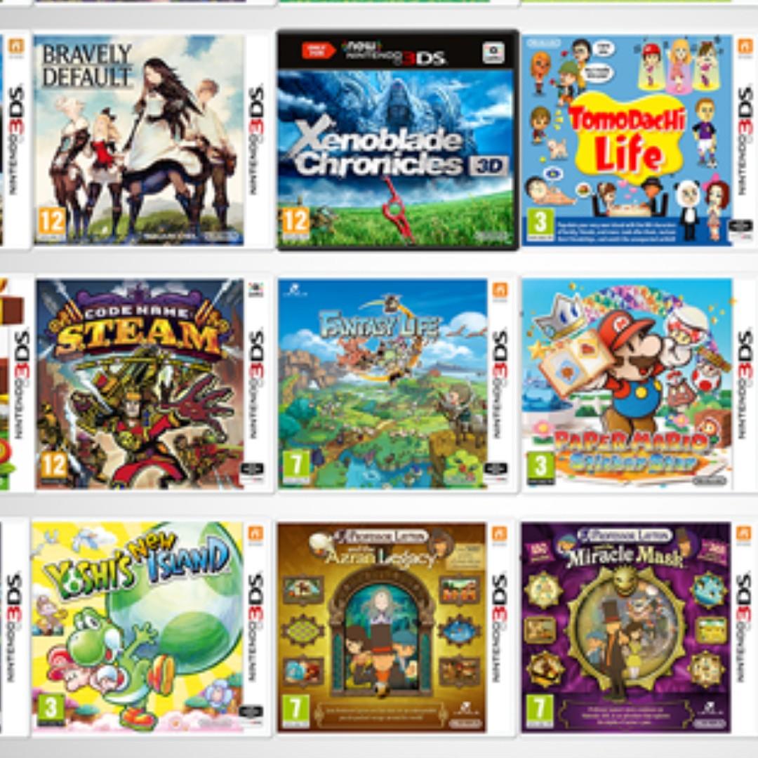 list of new nintendo 3ds games