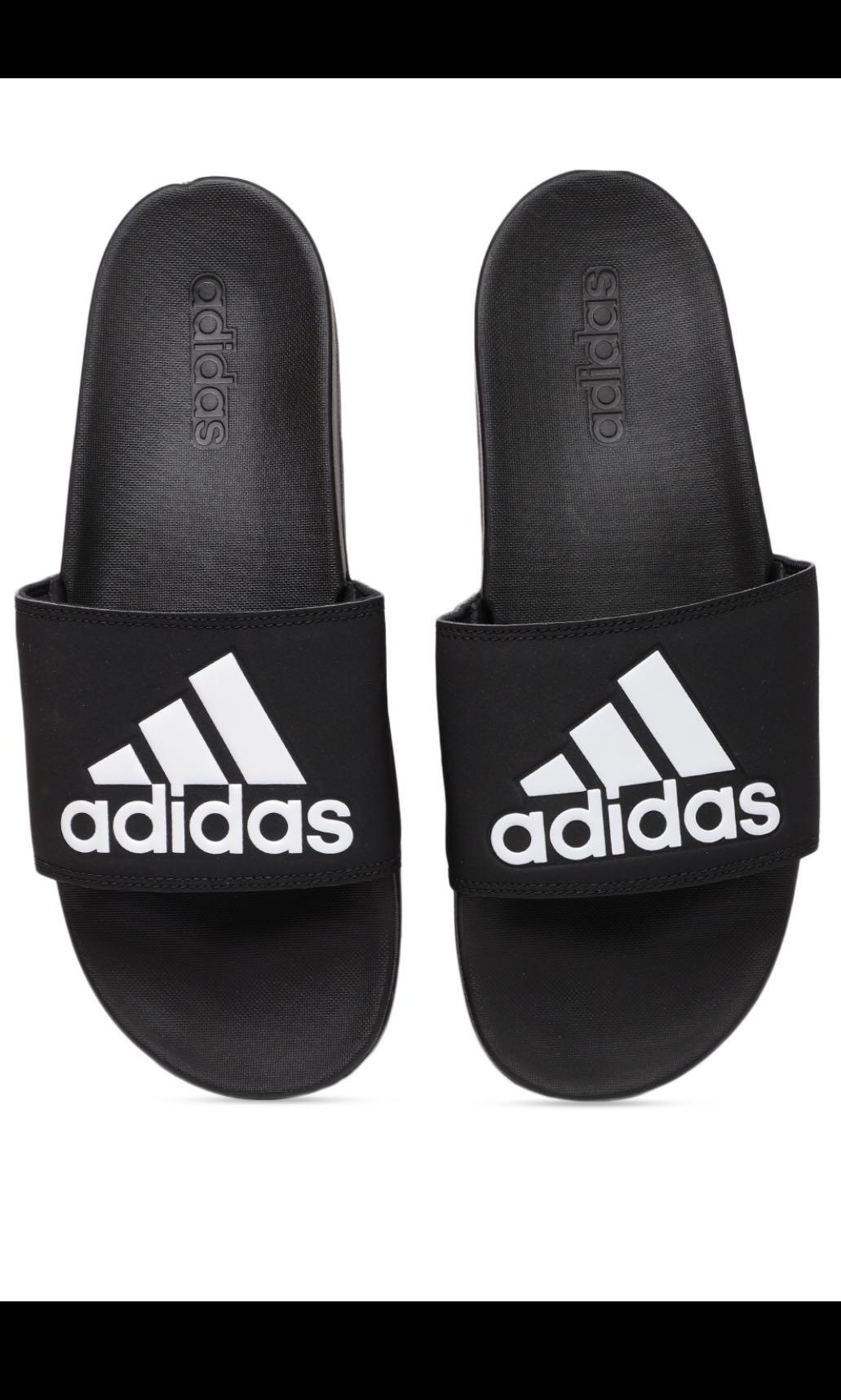 adidas sliders mens black