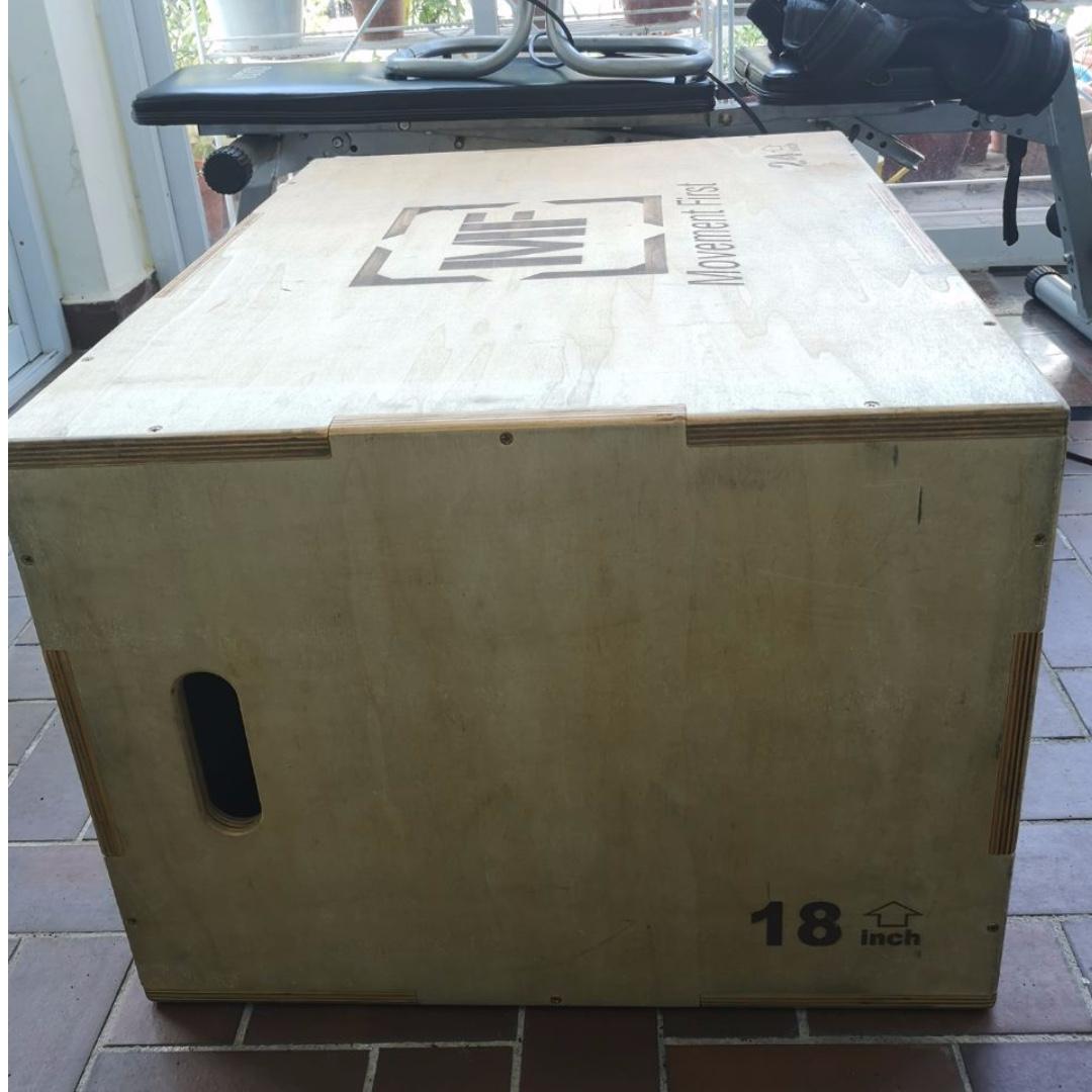 Adjustable Wooden Plyometric Box - Movement First, Sports Equipment ...