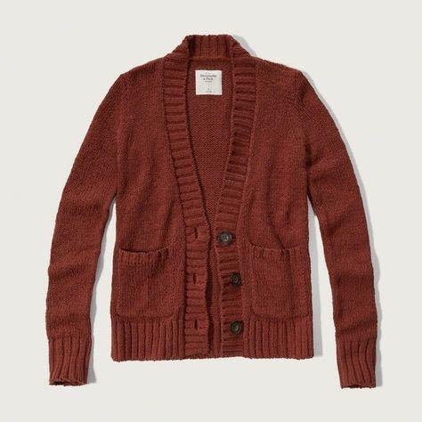 Orange boyfriend cardigan clearance