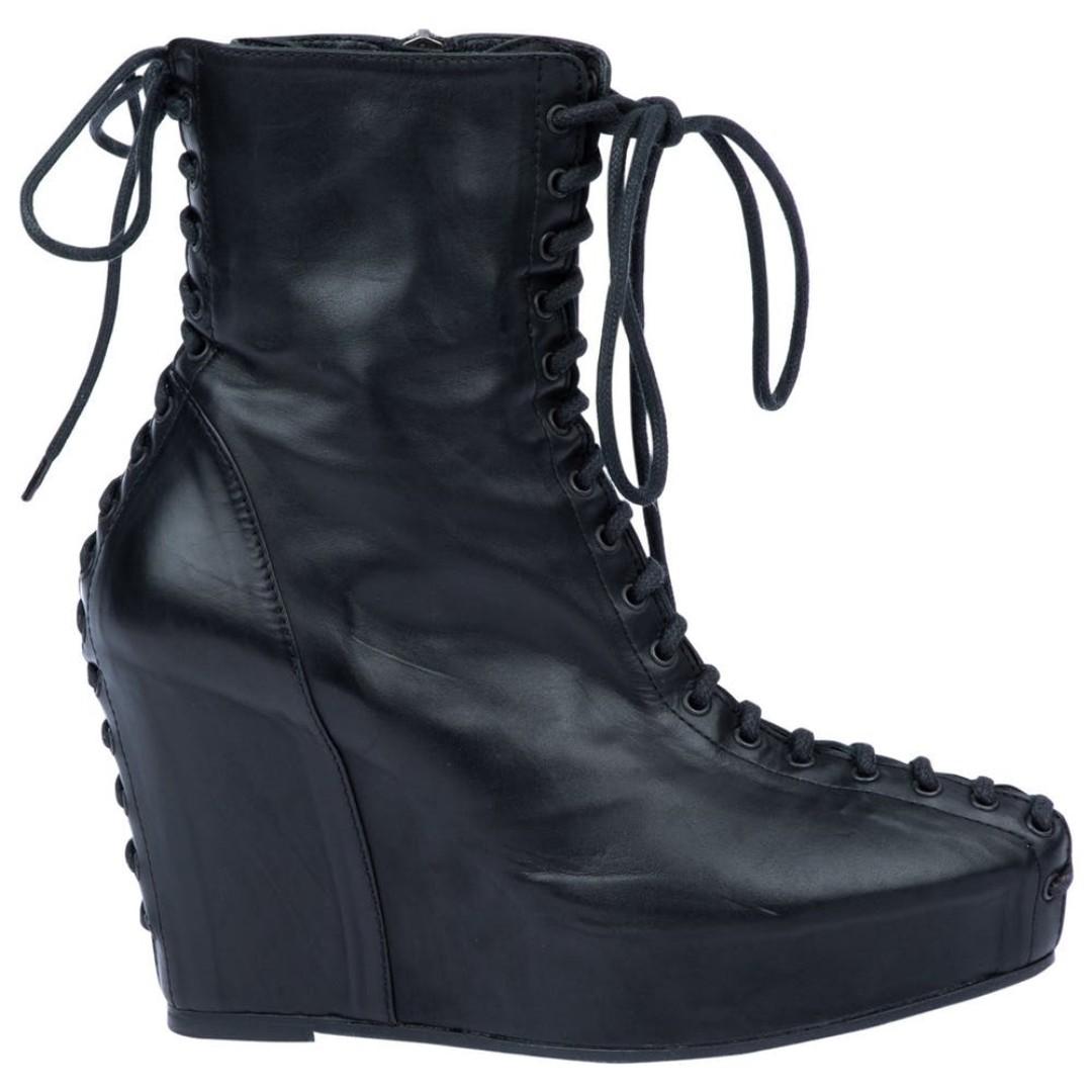 ann demeulemeester lace up boots