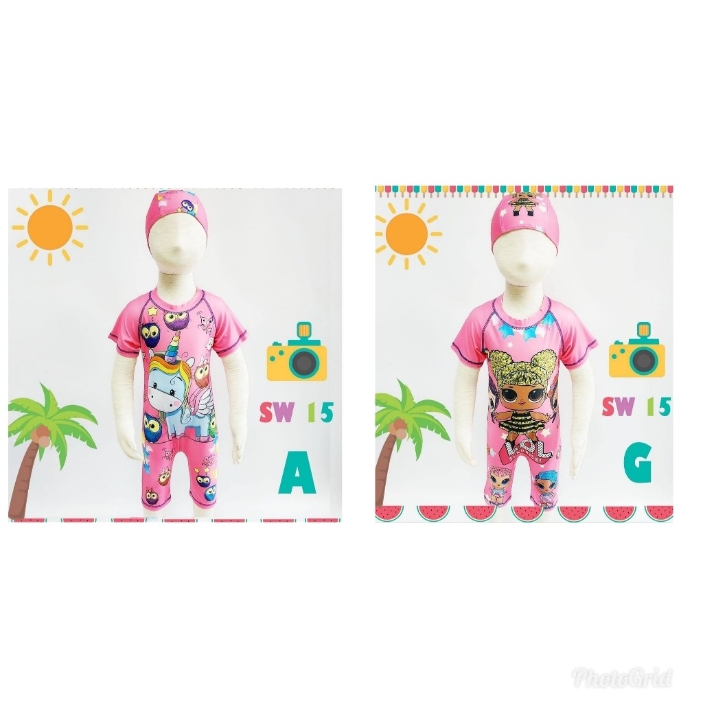 Baju Renang Anak Kartun Sw15ag Bayi Anak Baju Anak Perempuan 1 Hingga 3 Tahun Di Carousell