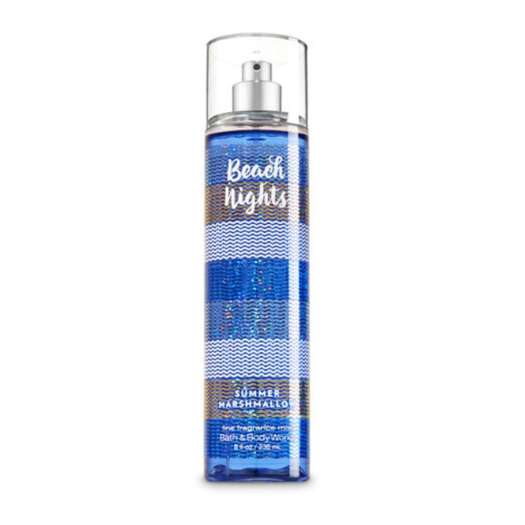 Bath Body Works Beach Nights Summer Marshmallow Fine Fragrance Mist 236 Ml Health Beauty Bath Body On Carousell