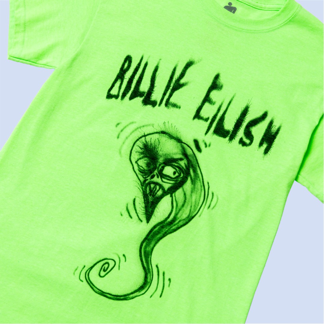 billie eilish green t shirt