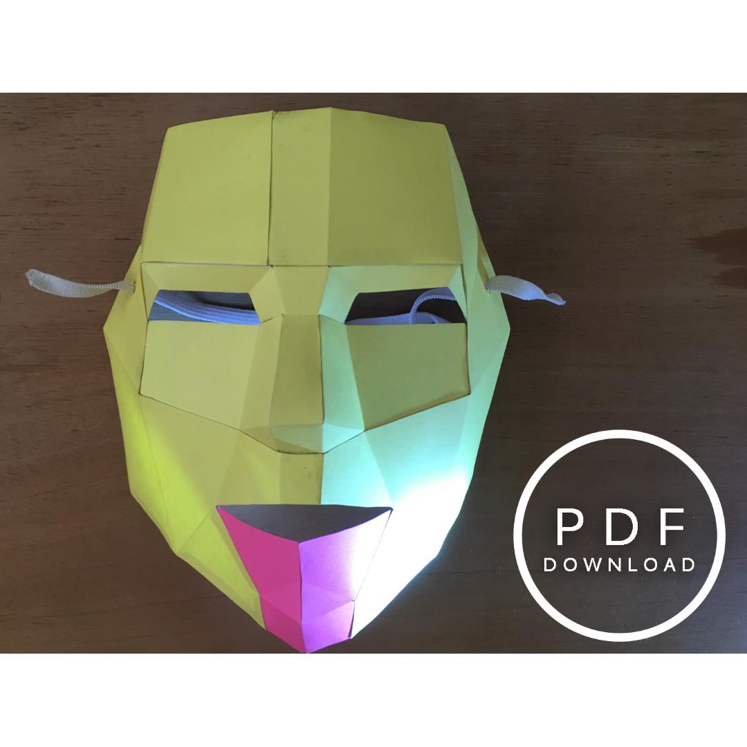 Mask Papercraft Template Printable