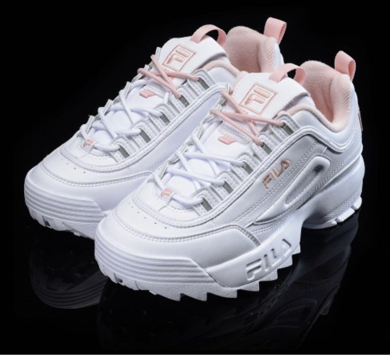 fila pink and white