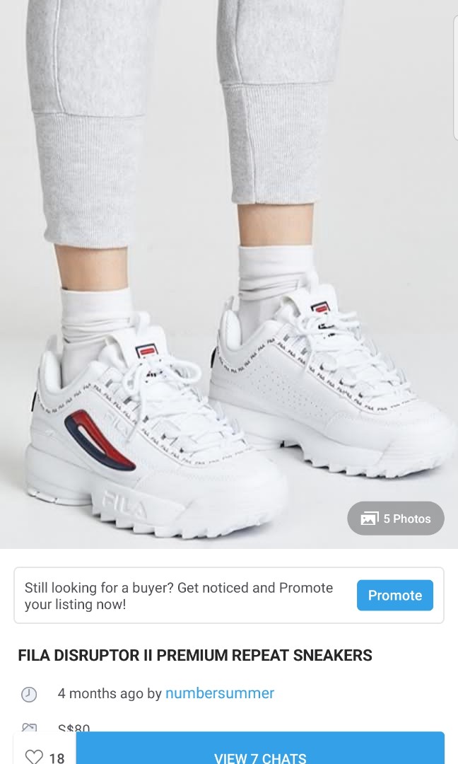 Fila Disruptor 2 Type White Worn 3X Women s Fashion Footwear Sneakers on Carousell